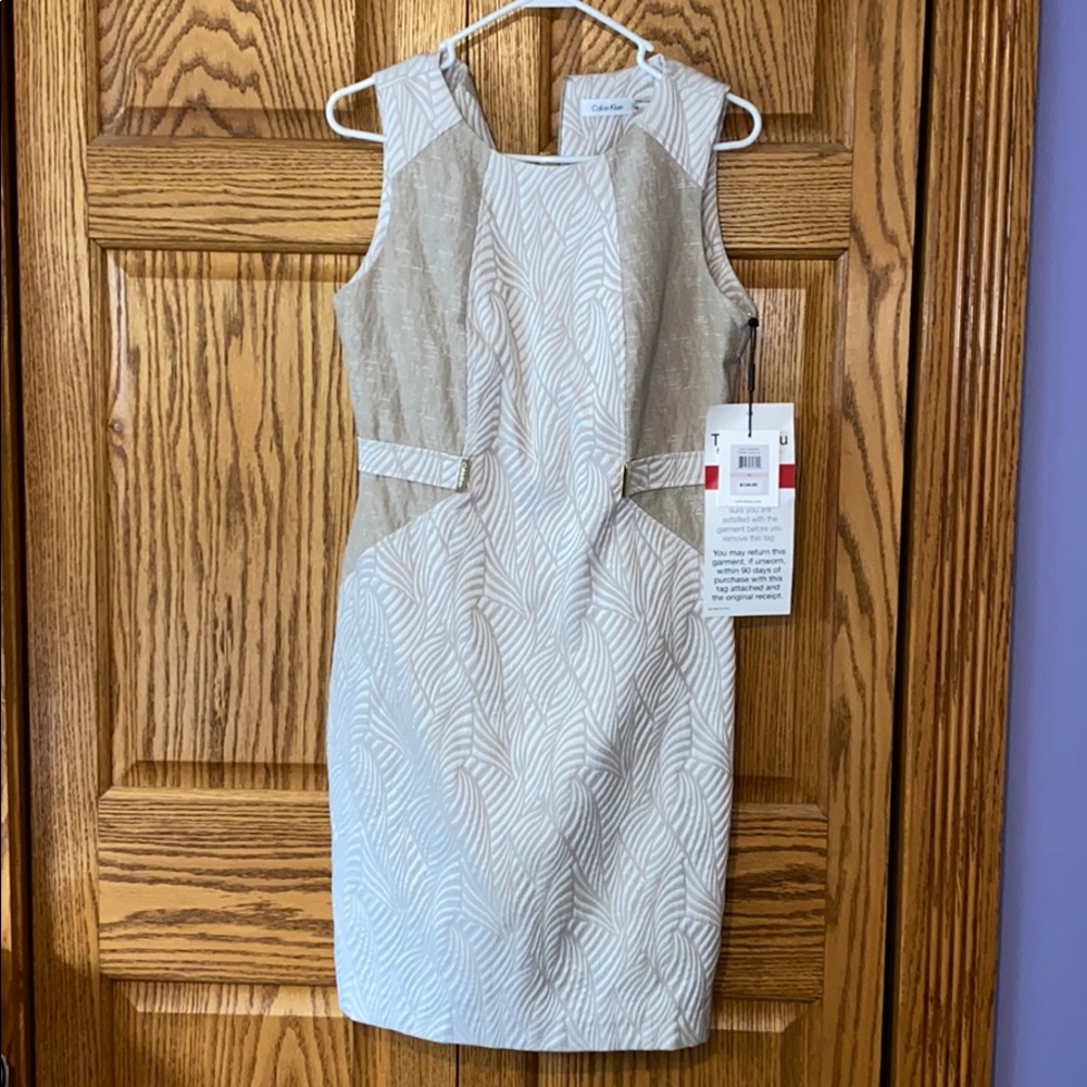 Calvin Klein brand new Ivory dress